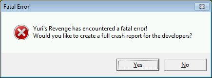Screenshot of an Ares Internal Error dialog showing an unsolved Internal Error